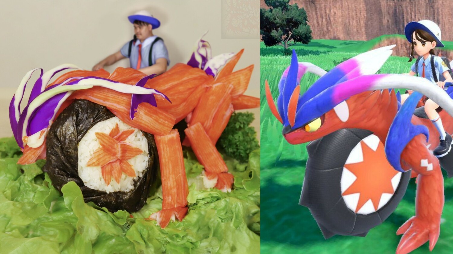 Lowcostcosplay Creates Pokemon Scarlet Legendary Koraidon Out Of Sushi For  Latest Cosplay – NintendoSoup